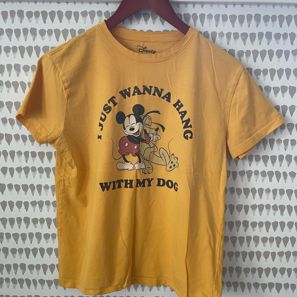 Women’s Disney Tshirt - size medium - “I just wanna hang with my dog”